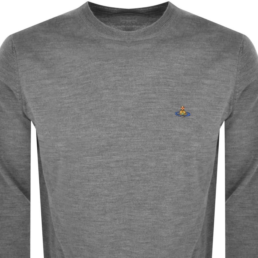 Vivienne Westwood Alex Round Neck Jumper Grey Mainline Menswear
